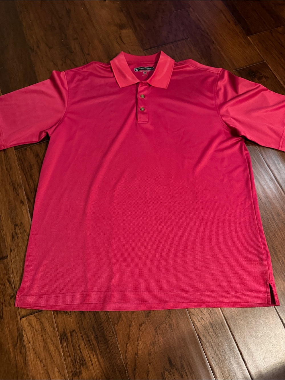 Pebble Beach Men's Red Short Sleeve Polo